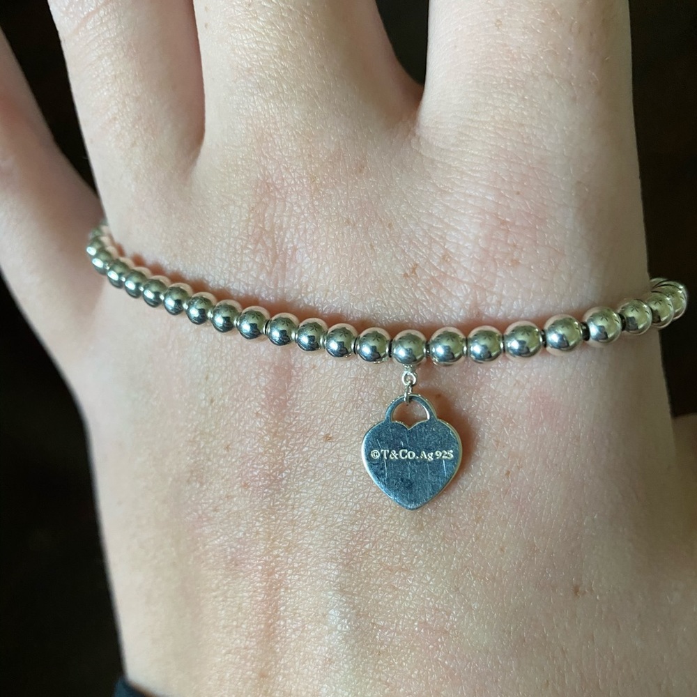 Tiffany silver ball bracelet.